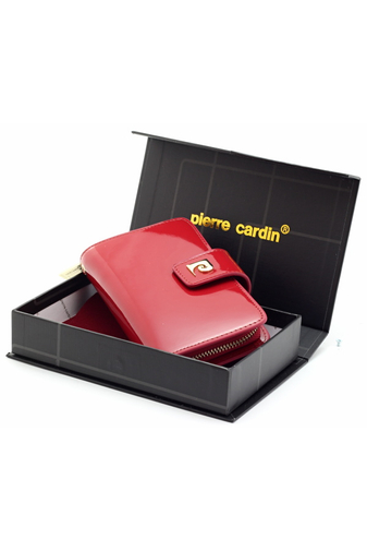 Pierre Cardin červená dámska peňaženka z pravej kože Veľkosť (16x10x3,5cm)