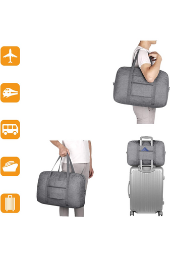 BONLUO sivá cestovná taška, Wizzair veľkosť (40x30x15)