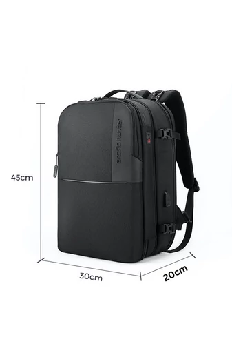 Arctic Hunter Čierny multifunkčný batoh 2v1 na Obchod a Cestovanie, s odnímateľnou časťou, veľkosť 45*30*20 cm