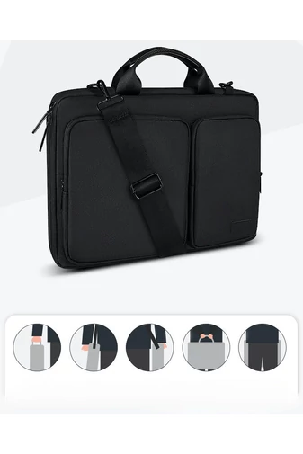 Bonluo Sivá  Taška na notebook prémiovej kvality z nepremokavého materiálu, Rozmery Wizzair 40*30*10 cm