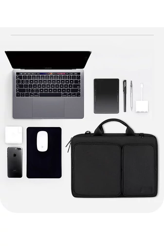 Bonluo Sivá  Taška na notebook prémiovej kvality z nepremokavého materiálu, Rozmery Wizzair 40*30*10 cm