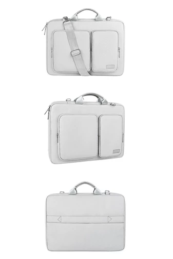 Bonluo Sivá  Taška na notebook prémiovej kvality z nepremokavého materiálu, Rozmery Wizzair 40*30*10 cm