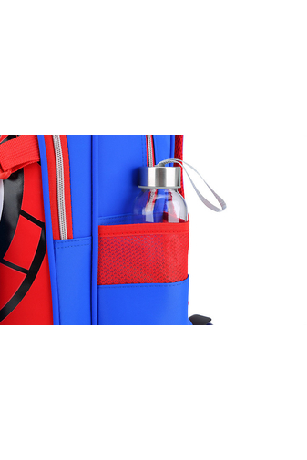 Bonluo súprava SPIDERMAN tmavomodro/červeného chlapčenského batohu - s odnímateľnými kolieskami a nastaviteľnou rukoväťou- s crossbody taškou (2ks)