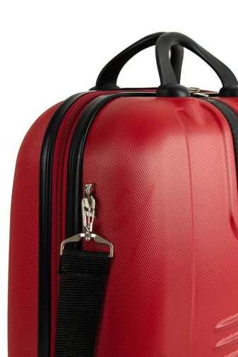 Vínovo Červená kozmetická ABS taška Bonluo s kódovým zámkom  Wizzair Veľkosť (24*30*14cm)