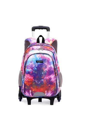 Bonluo Sky fialový batoh na kolieskach s odnímateľným stojanom Rozmery 46*32*25 cm