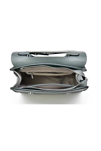 Bonluo Čierna kabelka/Crossbody z pravej kože