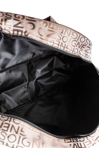 BONLUO hnedá cestovná taška vyrobená z vodeodolného materiálu, Wizzair veľkosť (40x30x20cm)