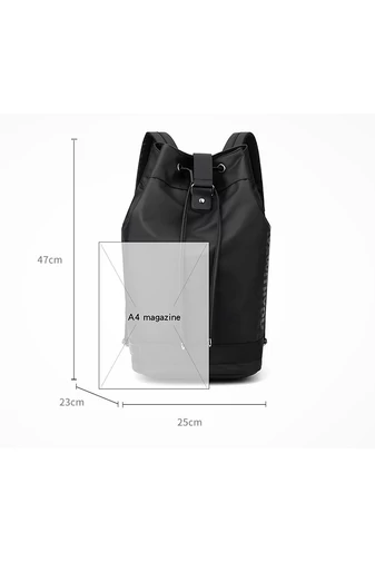 Bonluo Sivá športová taška z vodeodolného materiálu Rozmery 47*25*23cm
