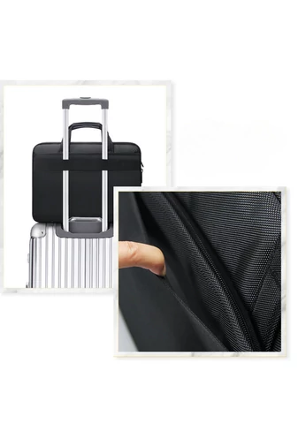 Bonluo rozšíriteľná aktovka z odolného materiálu, na notebook 15,6", veľkosť Wizzair (40*30*15)