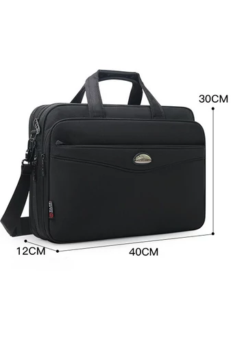 Bonluo rozšíriteľná aktovka z odolného materiálu, na notebook 15,6", veľkosť Wizzair (40*30*15)