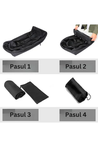 Bonluo čierna rozšíriteľná cestovná taška s kolieskami, extra veľký priestor (80 cm)