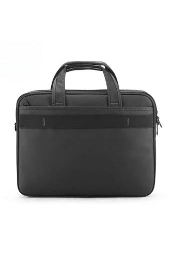Bonluo tmavosivá aktovka z odolného materiálu s priestorom pre notebook (15,6")