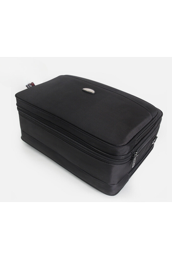 Bonluo čierná rozšíriteľná aktovka z vysoko kvalitného materiálu s priestorom pre notebook (15,6 palca)