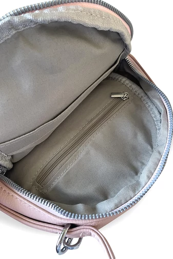Silvia Rosa Trendy Malý Ružový Batoh/Crossbody Taška z Eko Kože