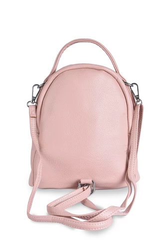 Silvia Rosa Trendy Malý Ružový Batoh/Crossbody Taška z Eko Kože