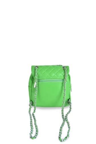 Zelená crossbody taška na batoh s moderným prešívaním