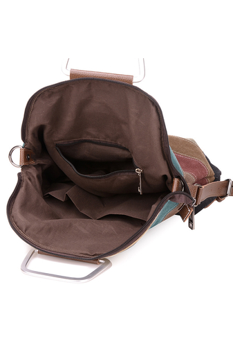 Bonluo hnedá/čerešňová batoh/crossbody taška, veľkosť 40*36*9cm