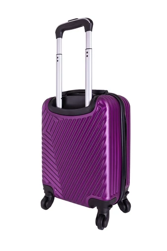 Purpurový plastový kufor, s rozmerom Wizzair (40*30*20cm)