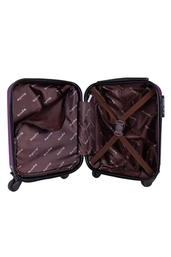 Purpurový plastový kufor, s rozmerom Wizzair (40*30*20cm)