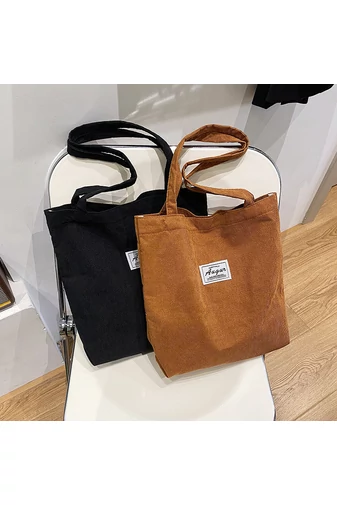 Bonluo trendy minimalistická čierna zamatová taška