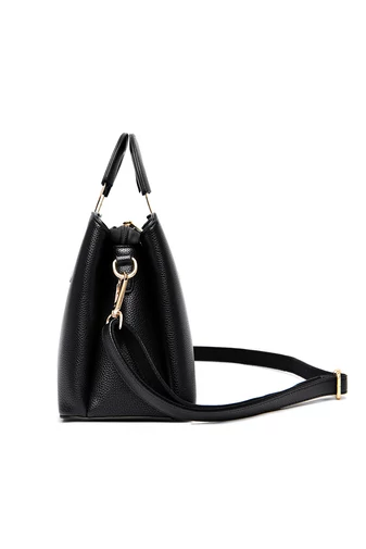 Bonluo Čiernosivá kabelka/crossbody z imitácie kože Veľkosť 21*27*13cm