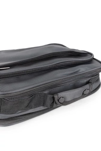 Bonluo Čierna crossbody taška pre mužov vyrobená z vodeodolného materiálu Veľkosť (26*33*11cm)