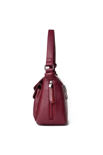 Bonluo fialová crossbody kabelka z imitácie kože Veľkosť 21*25*12