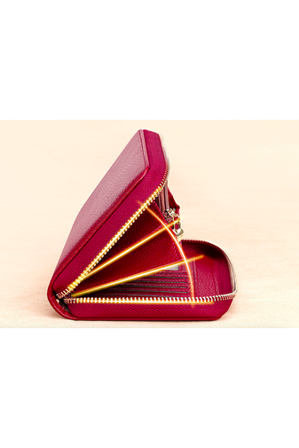 Bonluo vínovo-červená originálna kožená peňaženka/kabelka Veľkosť 20*11*3cm s priestorom pre telefón