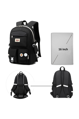 Bonluo Čierny batoh s priestorom pre notebook Veľkosť 45*30*15cm