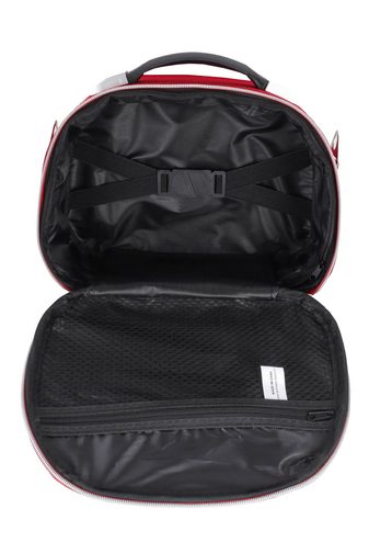Modro-červená taška pripevniteľná ku kufru veľkosť 30x23x14cm
