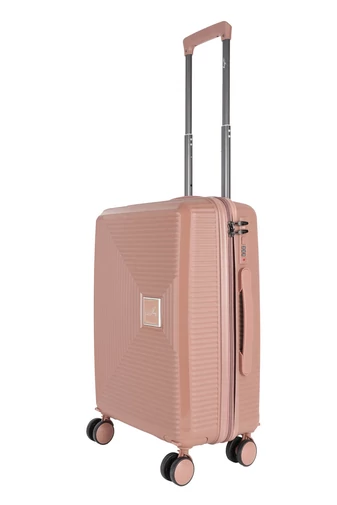 JONY Rosegold polypropylénový kufor s odnímateľnými kolieskami Veľkosť (50*35*20cm)