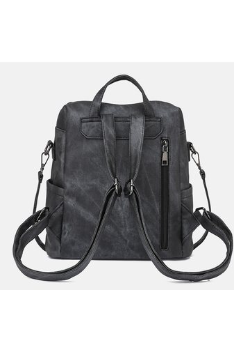 Bonluo Čierny ruksak vyrobený z vodeodolného materiálu Veľkosť 29*30*17cm