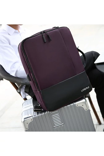 Bonluo Tmavofialový multifunkčný batoh 3v1 Wizzair veľkosti (40x30x15)