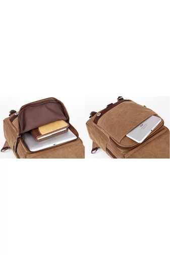 Bonluo Hnedý Unisex Batoh/Crossbody taška Veľkosť 33*29*11cm