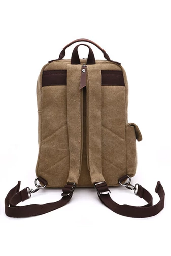 Bonluo Hnedý Unisex Batoh/Crossbody taška Veľkosť 33*29*11cm