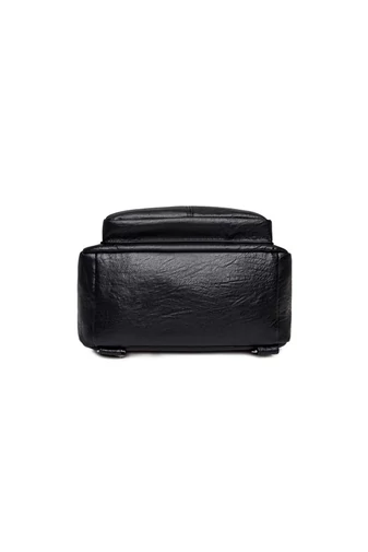 Bonluo Čierny ruksak/crossbody taška z umelej kože Malá veľkosť 23*24*11cm