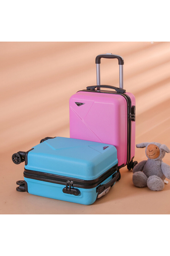 Bonluo Mini ružový bezplatnný príručný kufor veľkosti Wizzair 40*30*20cm