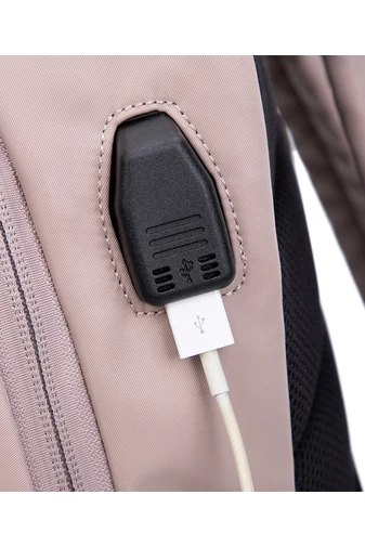 Bonluo čierny ruksak prémiovej kvality s USB kontaktom vyrobený z vodeodolného materiálu Veľkosť 40x35x15 cm