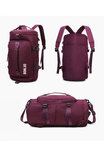 Bonluo tmavomodrá cestovná taška / batoh z nepremokavého materiálu, rozmery Wizzair (40*30*20cm) prémiová kvalita