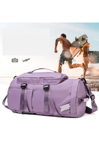 Bonluo purpurová cestovná taška / batoh z nepremokavého materiálu, rozmery Wizzair (40*30*20cm) prémiová kvalita