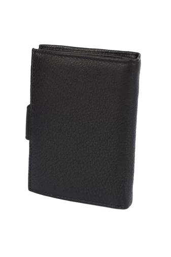 Čierna Pánska peňaženka Bellugio elegantná z prírodnej kože s ochranou RFID Veľkosť 12*10*2cm