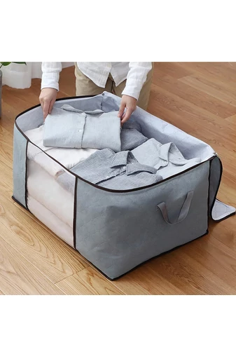Bonluo Sivý organizér na šaty Veľkosť (70X50X30cm)