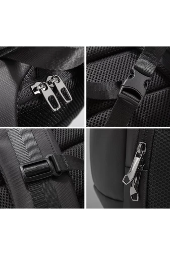 Čierny fosforeskujúci multifunkčný vodotesný batoh s bezpečnostným kódom a USB priestorom veľkosť (47*31*21cm) Bonluo
