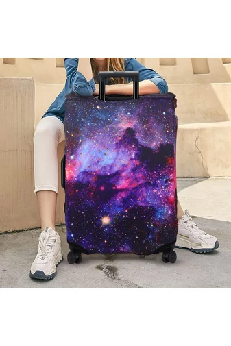 Bonluo ochranný obal na kufor s Galaxy vzorom veľkosť M Rozmery (62*43*27cm)
