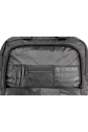 Aoking čierna taška na notebook s kolieskami, veľkosť Wizzair, biznis trieda Ryanair (44*37*20cm)