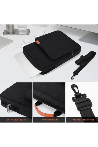 Čierna taška na notebook Bonluo Veľkosť 34*26*7cm