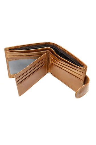 Hnedá pánska peňaženka so vzorom orla Materiál Prírodná koža Veľkosť (9,5*11*1,5cm)