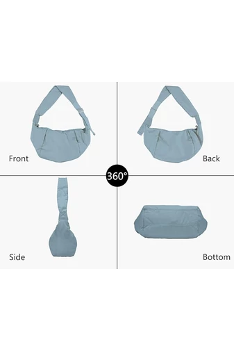 Modrá crossbody taška Bonluo vyrobená z extra ľahkého vodotesného materiálu Veľkosť (25,5*45*16 cm)