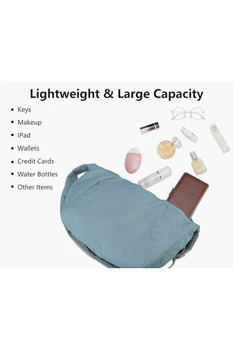 Modrá crossbody taška Bonluo vyrobená z extra ľahkého vodotesného materiálu Veľkosť (25,5*45*16 cm)