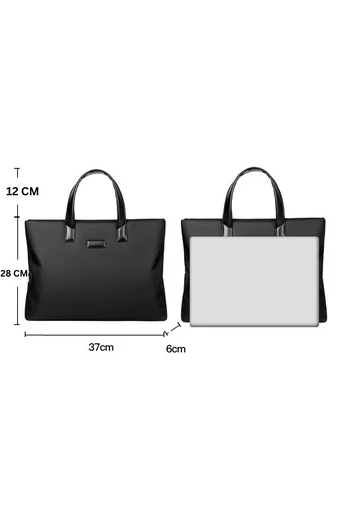 Čierna taška na notebook Bonluo vodotesný materiál Veľkosť (28*37*6cm)